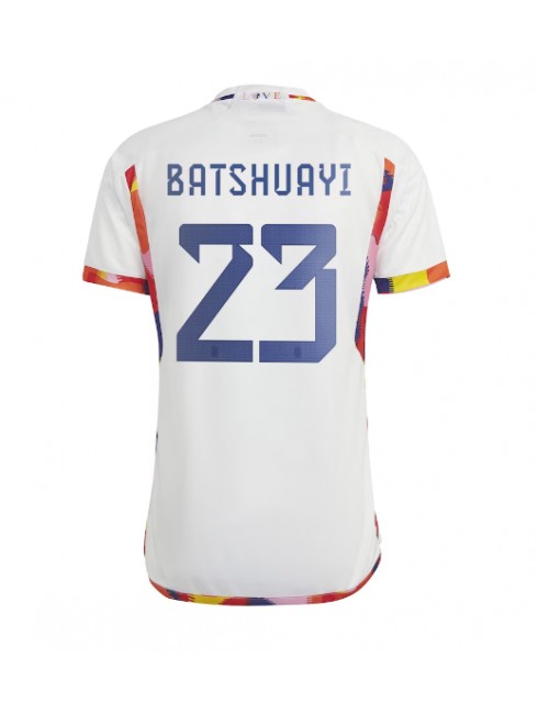 Moški Nogometna dresi replika Belgija Michy Batshuayi #23 Gostujoči SP 2022 Kratek rokav